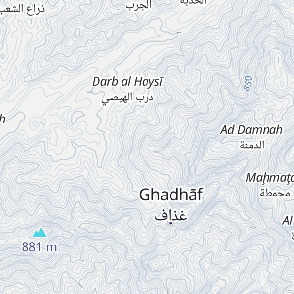 Map of Jabal al Mishabbah