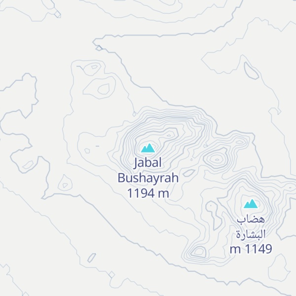 Map of Jabal Bushayrah