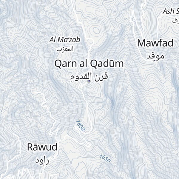 Map of Qarn al Qadum