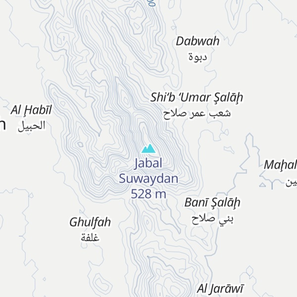 Map of Jabal Suwaydan