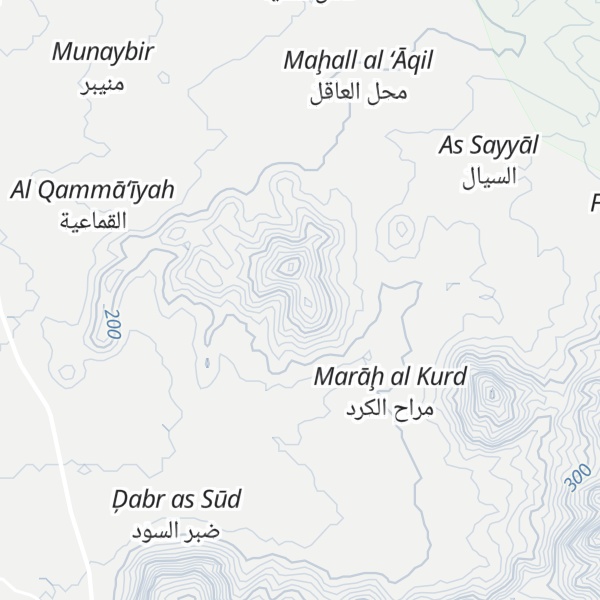 Map of Jabal ash Sha`ar