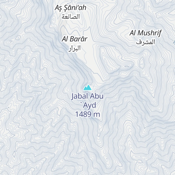 Map of Jabal Abu `Ayd