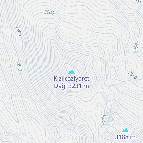 Map of Kızılcaziyaret Dağı