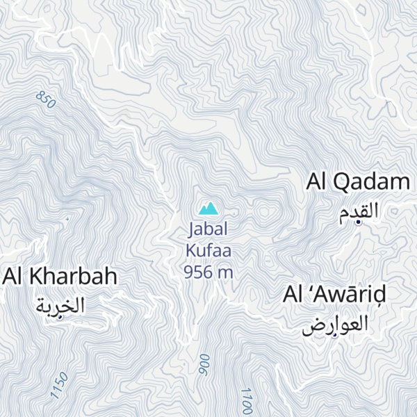 Map of Jabal Kufaa