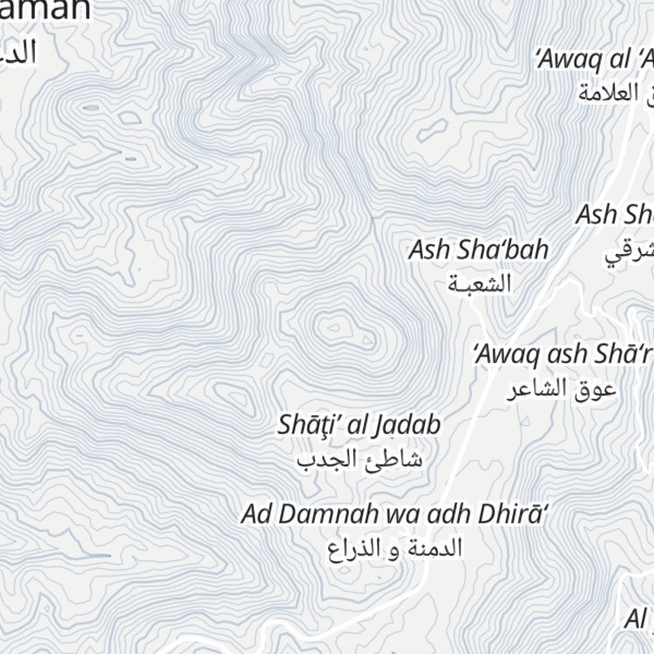 Map of Jabal al Milwam