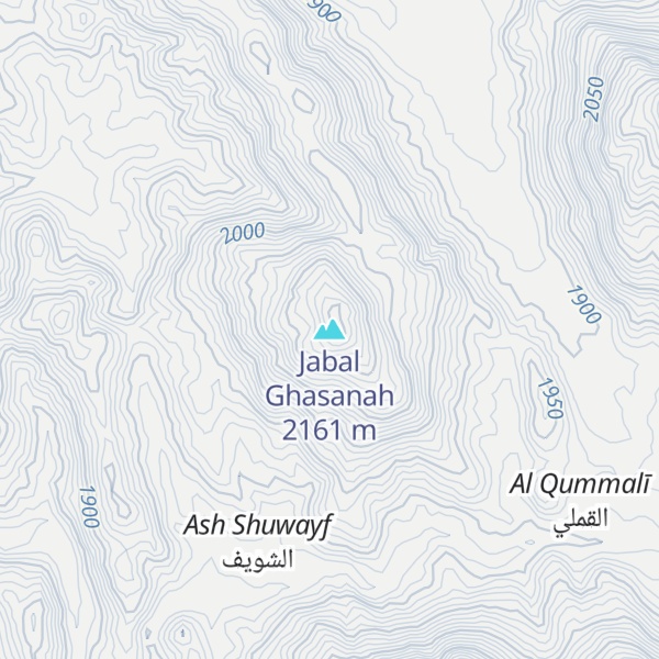 Map of Jabal Ghasanah