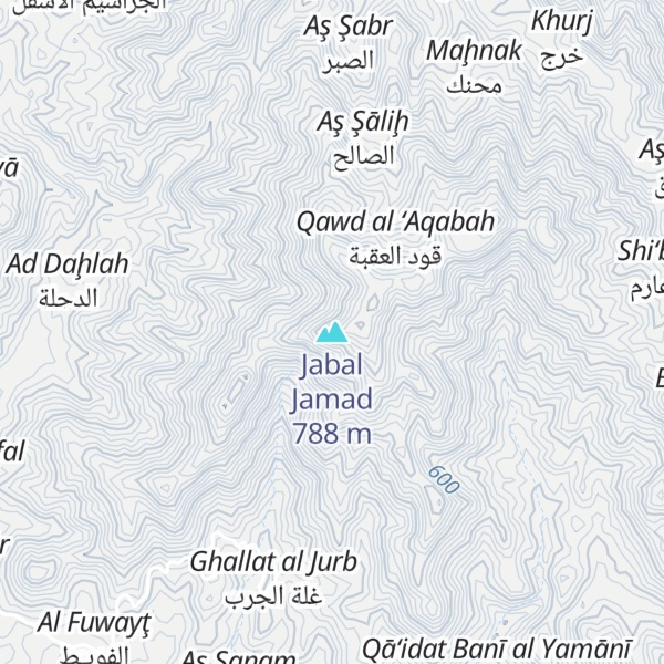 Map of Jabal Jamad