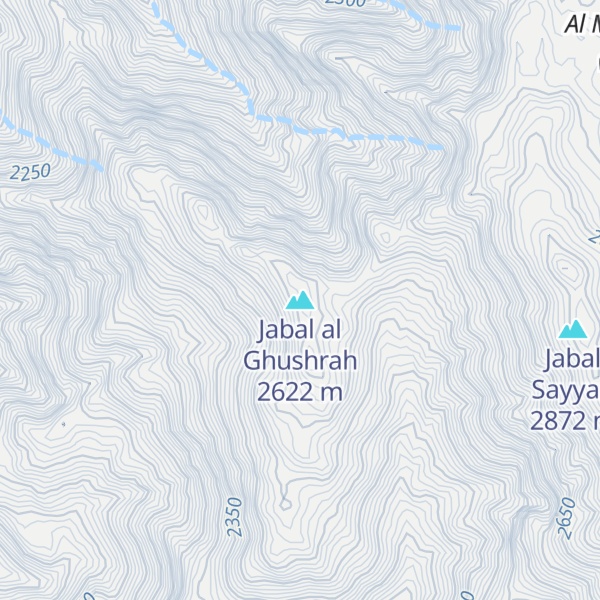 Map of Jabal al Ghushrah
