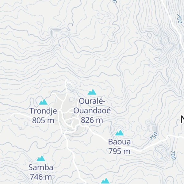 Map of Ouralé-Ouandaoé