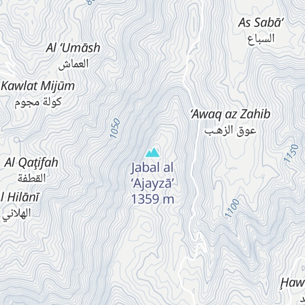 Map of Jabal al ‘Ajayzā’