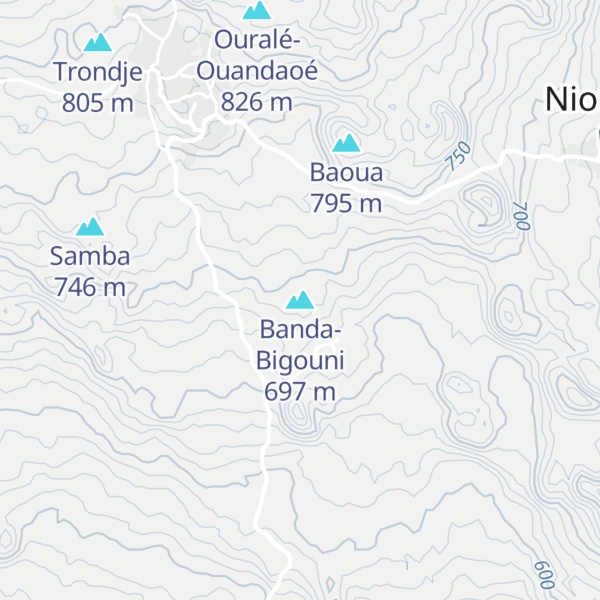 Map of Banda-Bigouni