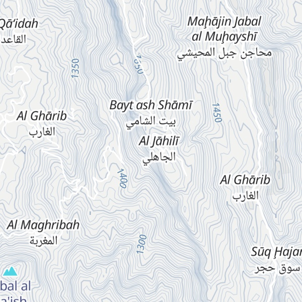 Map of Jabal al Masabbah