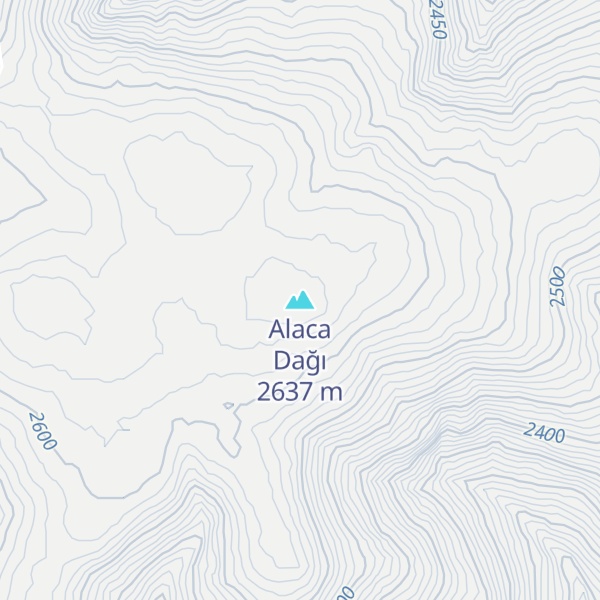 Map of Alaca Dağı