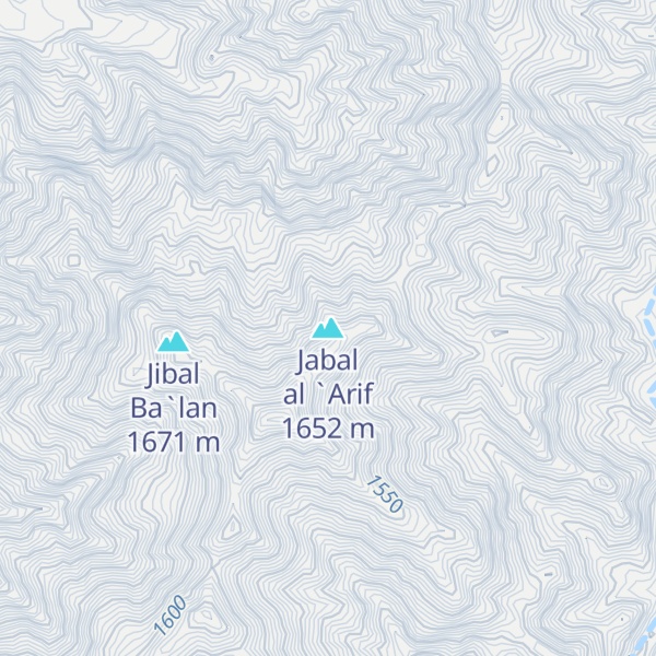 Map of Jabal al `Arif