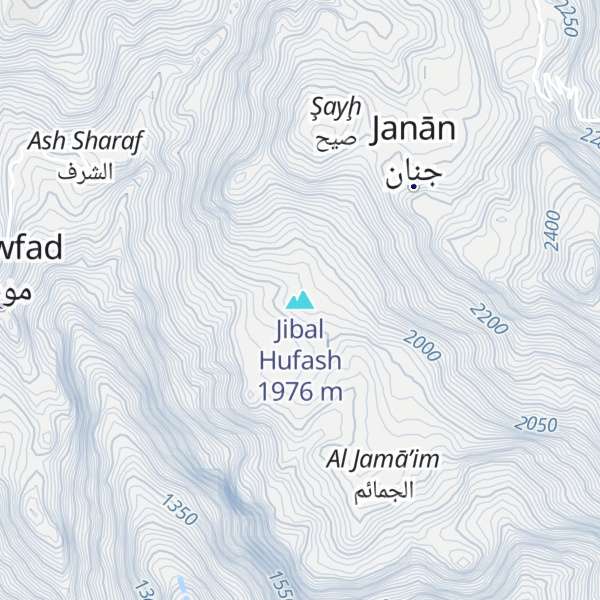 Map of Jibal Hufash