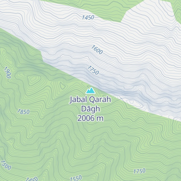 Map of Jabal Qarah Dāgh