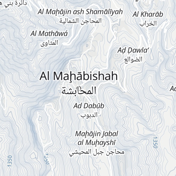 Map of `Ozlat Al Mahabishah