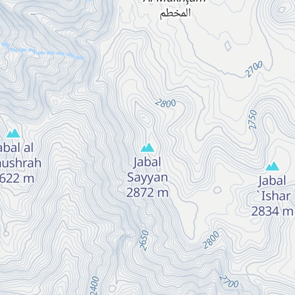 Map of Jabal Sayyan