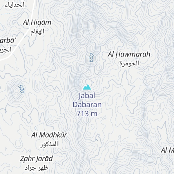 Map of Jabal Dabaran