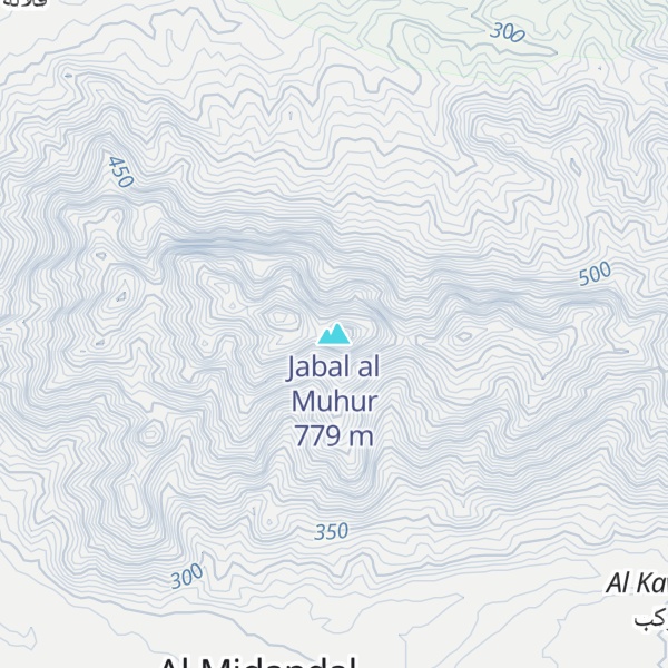 Map of Jabal al Muhur
