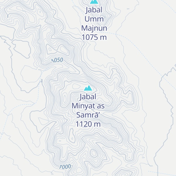 Map of Jabal Minyat as Samrā’