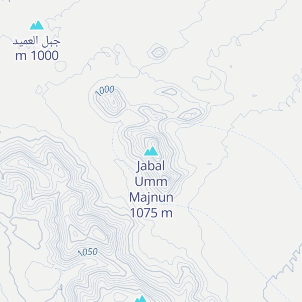 Map of Jabal Umm Majnun