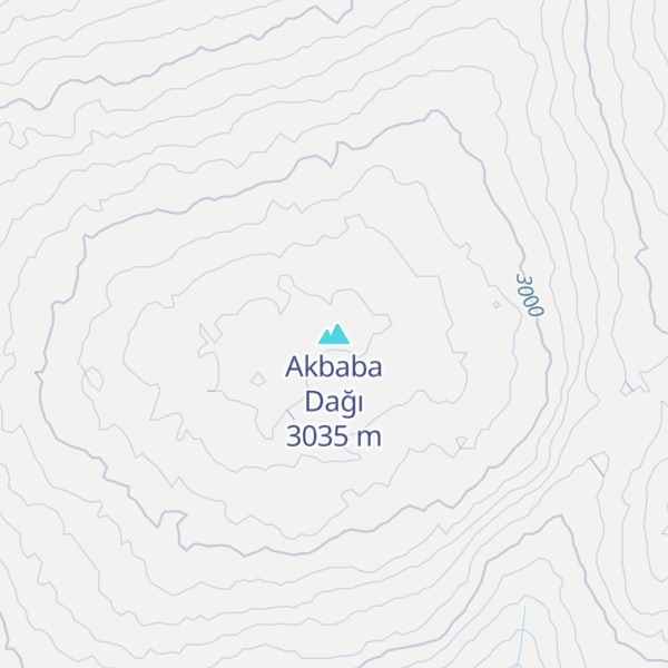 Map of Akbaba Dağı