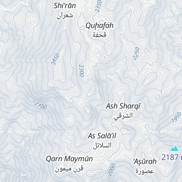Map of Jabal Sharan
