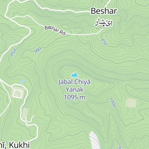 Map of Jabal Chiyā Yanak