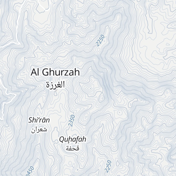 Map of Jabal al `Urr