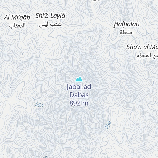 Map of Jabal ad Dabas
