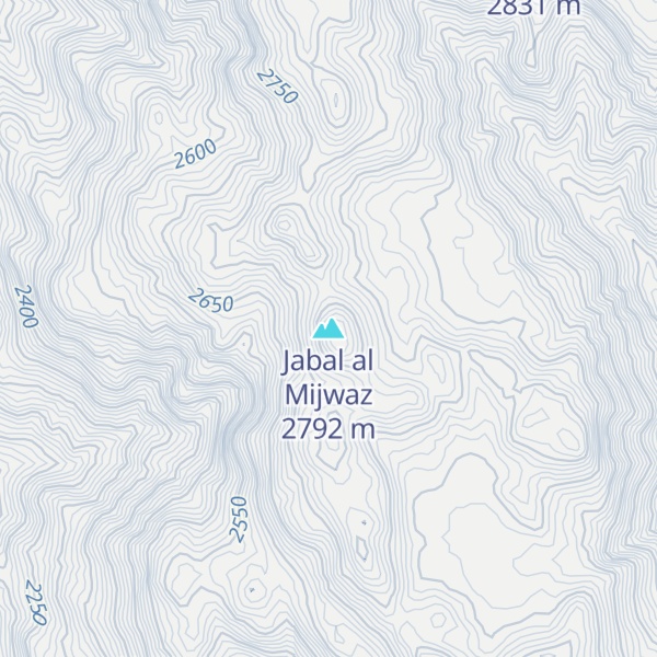 Map of Jabal al Mijwaz