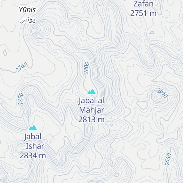 Map of Jabal al Mahjar
