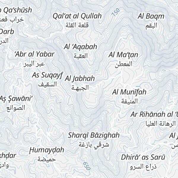 Map of Jabal `Awad