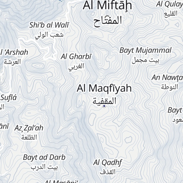 Map of Jabal al Jabar