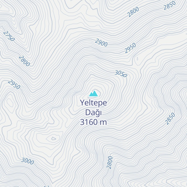 Map of Yeltepe Dağı