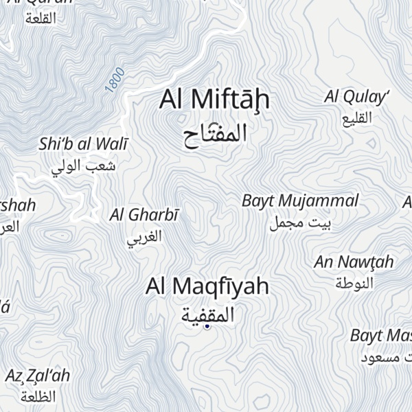 Map of Jabal al Miftah