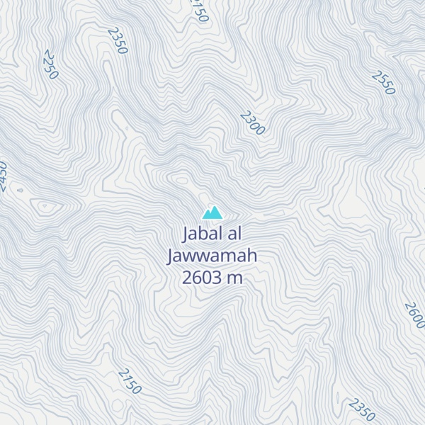 Map of Jabal al Jawwamah