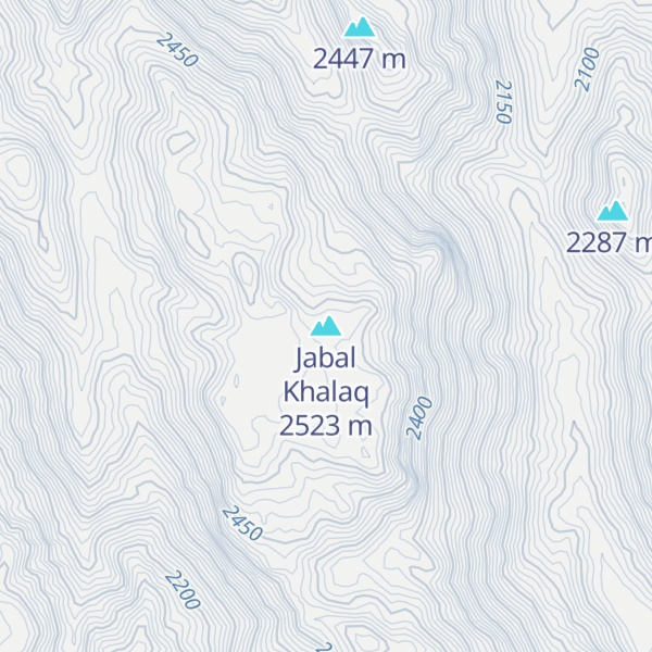 Map of Jabal Khalaq