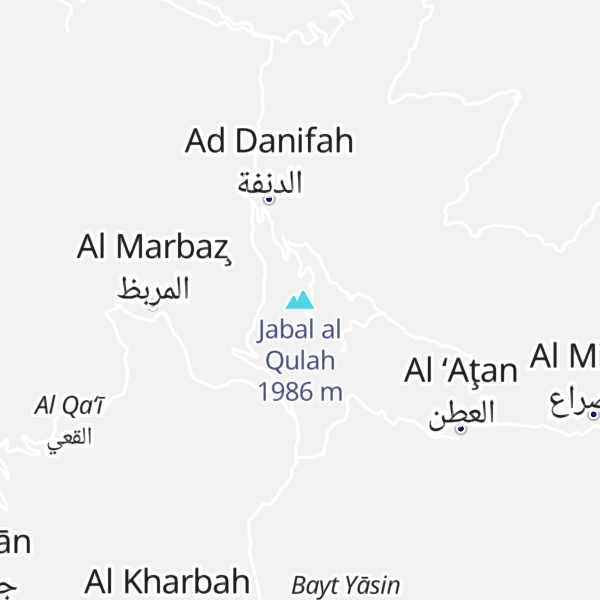 Map of Jabal al Qulah