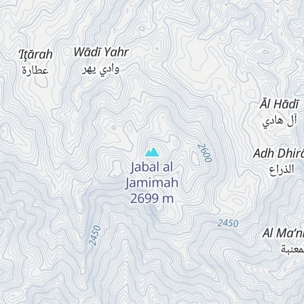 Map of Jabal al Jamimah