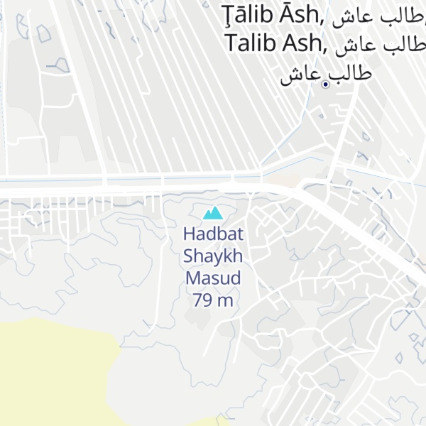Map of Hadbat Shaykh Masud