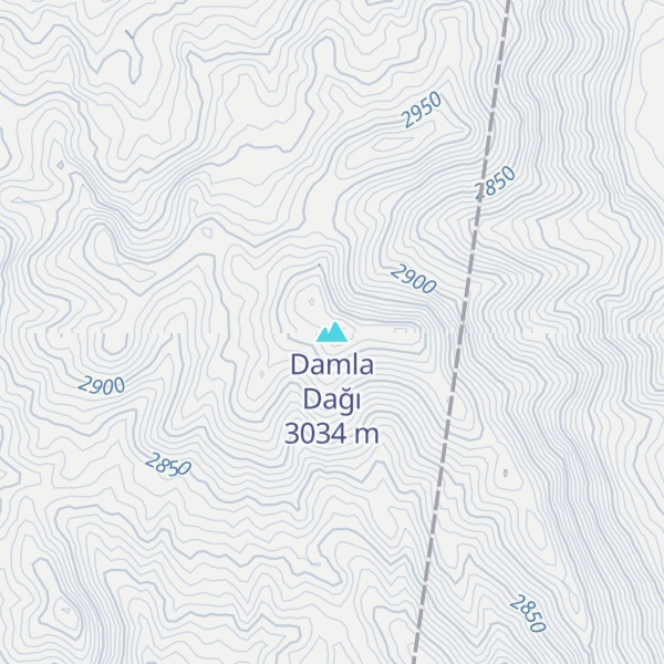 Map of Damla Dağı