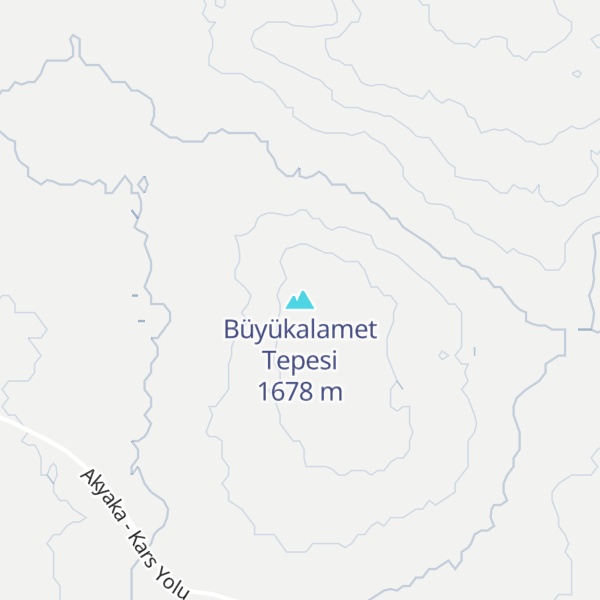 Map of Büyükalamet Tepesi