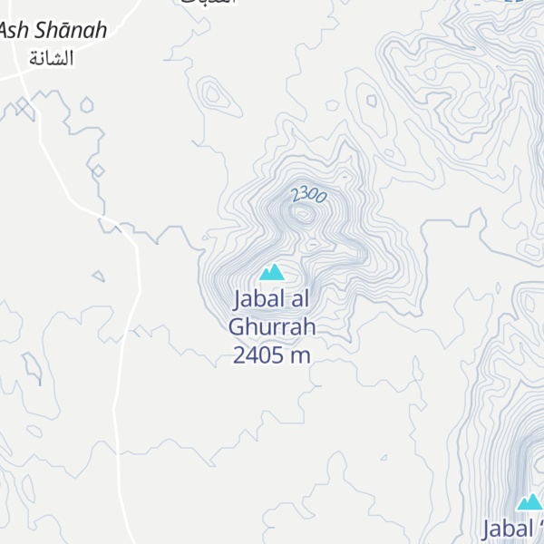Map of Jabal al Ghurrah