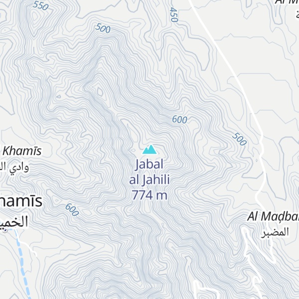 Map of Jabal al Jahili