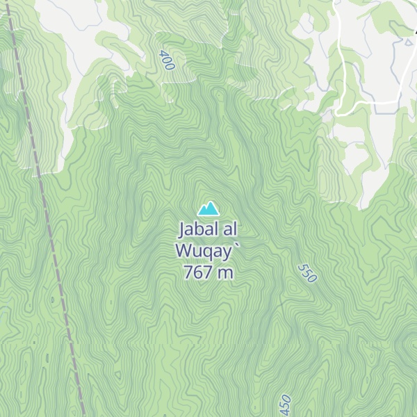 Map of Jabal al Wuqay`