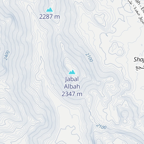 Map of Jabal Albah