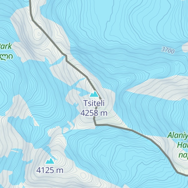 Map of Tsiteli