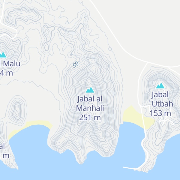 Map of Jabal al Manhali
